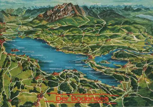 Bodensee - Übersichtskarte - 1979
