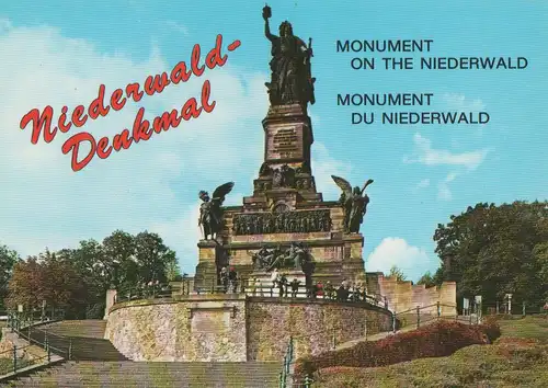 Rüdesheim - Niederwald-Denkmal - ca. 1985