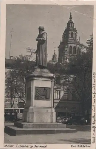 Mainz - Gutenberg-Denkmal - 1950