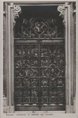 Italien - Italien - Mailand Milano - Bronzener Türflügel des Doms - ca. 1950