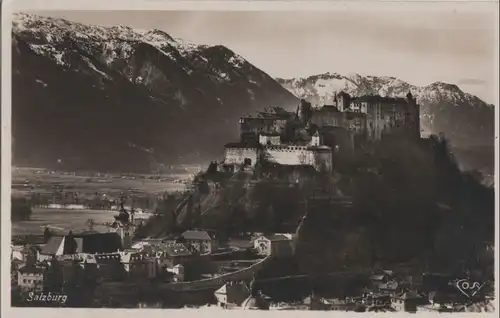 Österreich - Österreich - Salzburg - Blick auf Hohensalzburg - ca. 1955