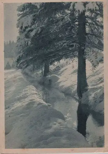 verschneite Bachlandschaft - 1944