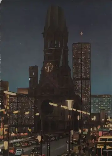 Berlin-Charlottenburg, Gedächtniskirche - Nacht