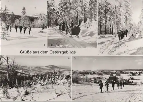 Erzgebirge - u.a. Blick vom Geisingberg - 1982