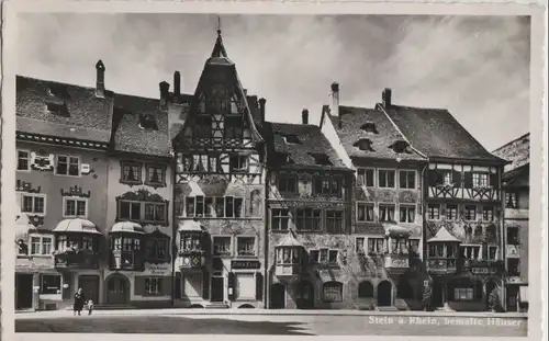 Schweiz - Schweiz - Stein am Rhein - bemalte Häuser - ca. 1955