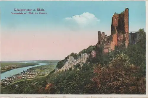 Königswinter - Blick ins Rheintal - ca. 1935