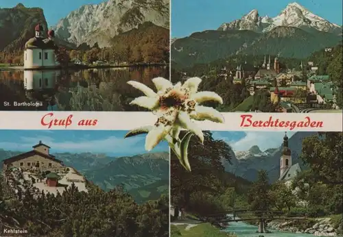 Berchtesgaden - 4 Teilbilder - ca. 1980