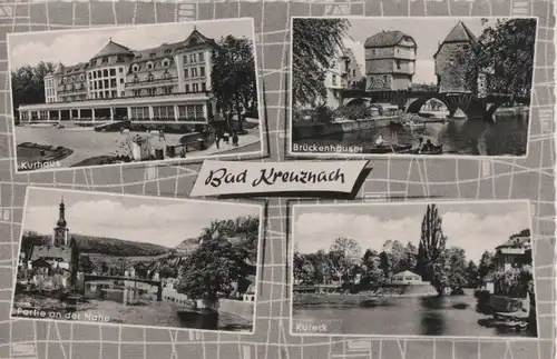 Bad Kreuznach - u.a. Partie an der Nahe - ca. 1960