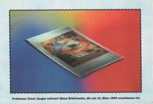 Briefmarke von Prof. Ernst Jünger