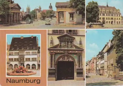 Naumburg - Salztor, Rathaus am Wilhelm-Pieck-Platz, Holzmarkt, Rathausportal, Straße der DSF - 1981
