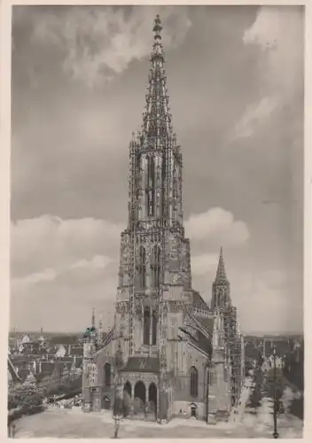 Ulm - Blick auf Münster - 1962