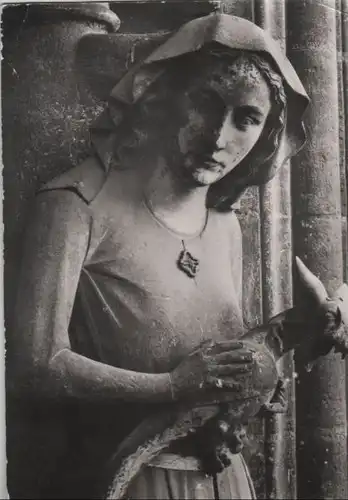 Frankreich - Frankreich - Reims - Cathedrale Notre Dame, Statue du Croisillon - 1966