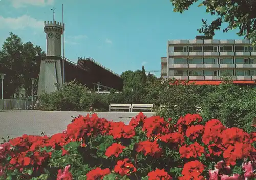 Bad Salzuflen - Uhrturm und Kurparkhotel - 1982