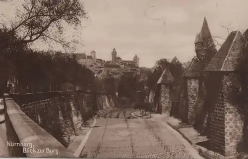 Nürnberg - Blick zur Burg - ca. 1930