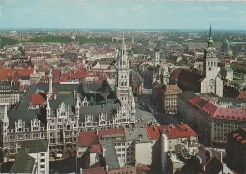 München - Blick auf Marienplatz - ca. 1975