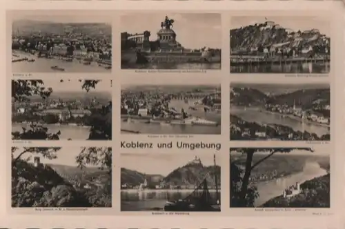 Koblenz - mit Umgebung - ca. 1955