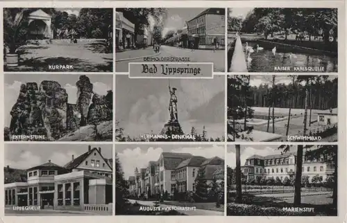 Bad Lippspringe - u.a. Kurpark - 1953