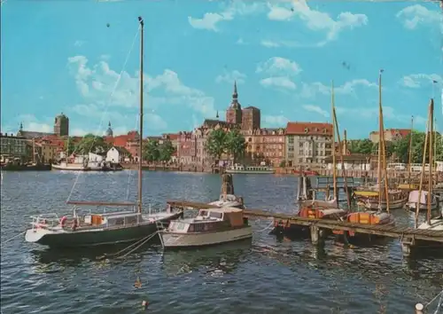 Stralsund - Blick auf den Hafen - 1982