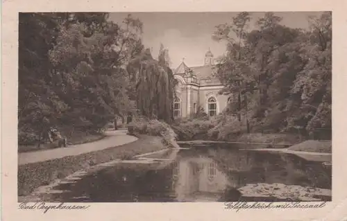 Bad Oeynhausen, Goldfischteich mit Lesesaal - 1930