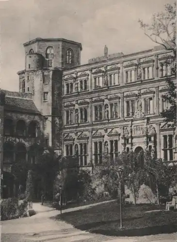 Heidelberg - Schloss, Ott-Heinrichsbau - ca. 1955