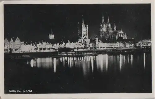 Köln - bei Nacht - ca. 1955