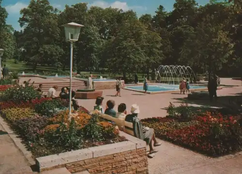 Bad Steben - Wasserstraße mit Springbrunnen - 1988