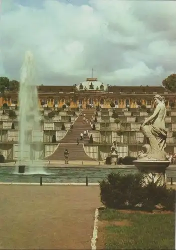 Potsdam, Sanssouci - Schloß mit Terrassenanlagen - 1986