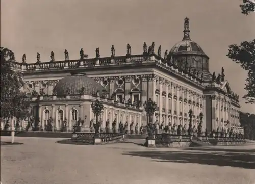 Potsdam, Sanssouci - Neues Palais, Gartenfront - 1959