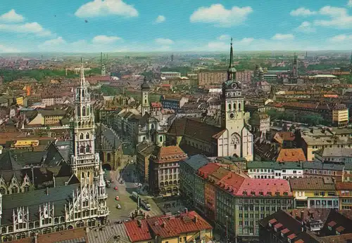 München - Blick von Frauenkirche - ca. 1985