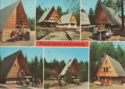 Rennsteig - Wanderhütten, u.a. Masserberg - 1984