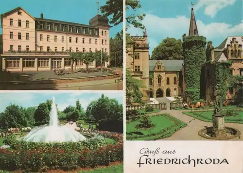 Friedrichroda - u.a. Springbrunnen im Kurpark - 1972