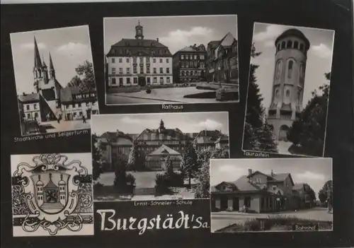 Burgstädt - u.a. Ernst-Schneller-Schule - 1968
