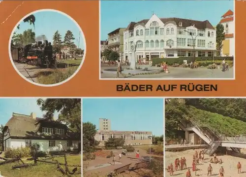 Rügen - Bäder, u.a. Sellin, Treppe zum Strand - 1986