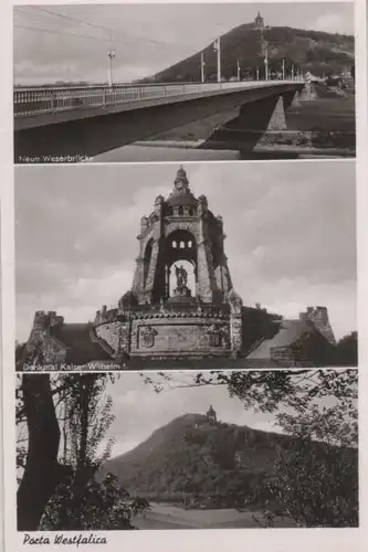 Porta Westfalica - u.a. Denkmal Kaiser Wilhelm I. - ca. 1960