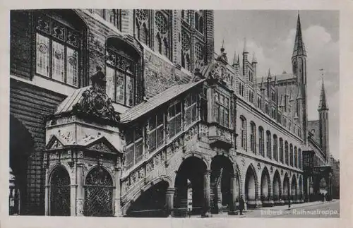 Lübeck Rathaustreppe - 1947