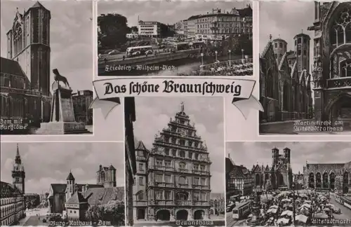 Braunschweig - u.a. Friedrich-Wilhelm-Platz - 1961