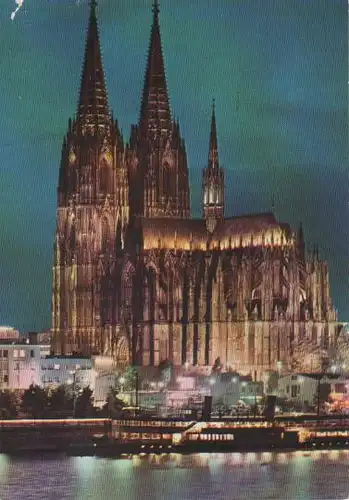 Dom Köln in Festbeleuchtung - 1962