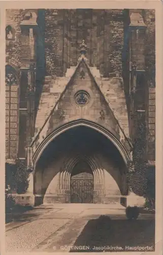 Göttingen - Jacobikirche, Hauptportal - ca. 1935