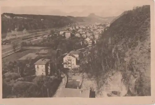 Bad Schandau v. elektr. Aufzug gesehen - ca. 1935