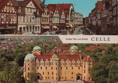 Celle - Großer Plan und Schloß - ca. 1970