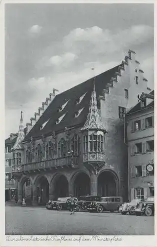 Freiburg - historisches Kaufhaus auf Münsterplatz - ca. 1935
