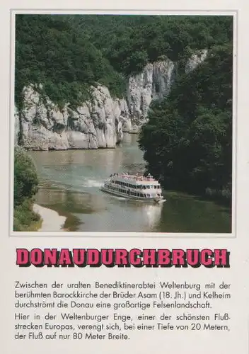 Donaudurchbruch nahe Kelheim - ca. 1985
