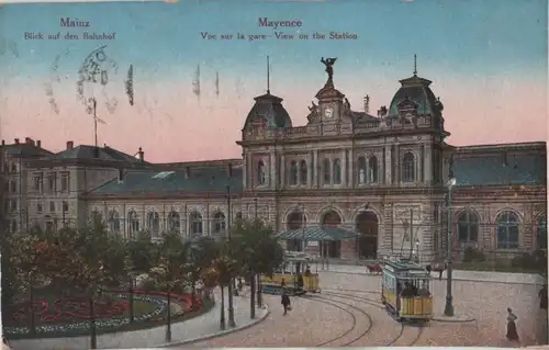 Mainz - Blick auf den Bahnhof - 1930
