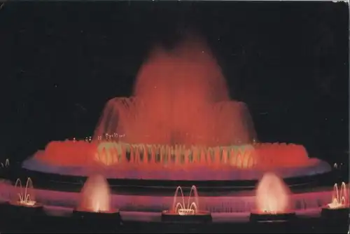 Spanien - Spanien - Barcelona - Fuente de Montjuich, nocturna - ca. 1980