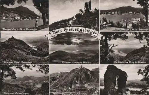 Siebengebirge - u.a. Blick vom Oelberg - ca. 1955