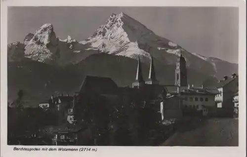Berchtesgaden - mit dem Watzmann - 1959