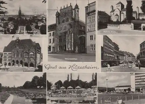 Hildesheim - u.a. Blick vom Berghölzchen - 1961