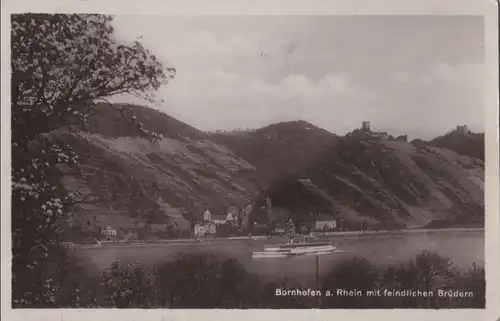Bornhofen, Rhein - mit feindlichen Brüdern - ca. 1950