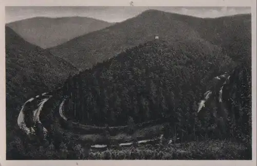 Schwarza - Karussellbogen mit Jagdturm Eberstein - ca. 1950