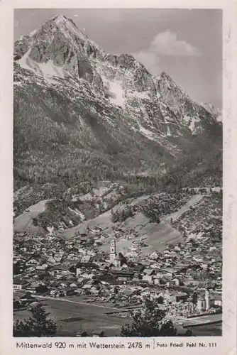 Mittenwald mit Wetterstein - 1955